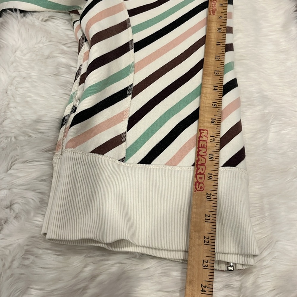 Lululemon Vintage Scuba Striped Full Zip Hoodie Women's Size 6 - Picture 9 of 9